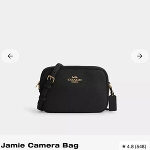 Coach Black Crossbody Bag with Gold Details